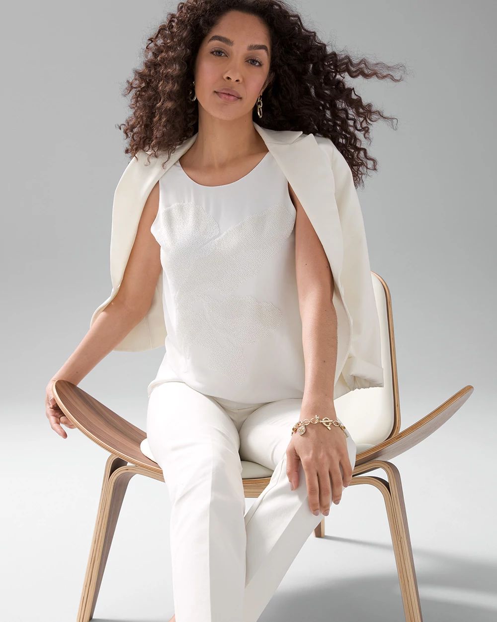 White Beaded Shell