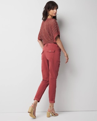 Mid-Rise Pret-A-Pedi Straight Cropped Pants click to view larger image.