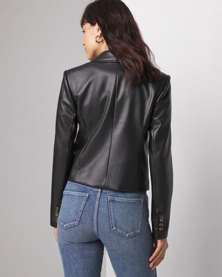 Petite Faux Leather Jacket click to view larger image.