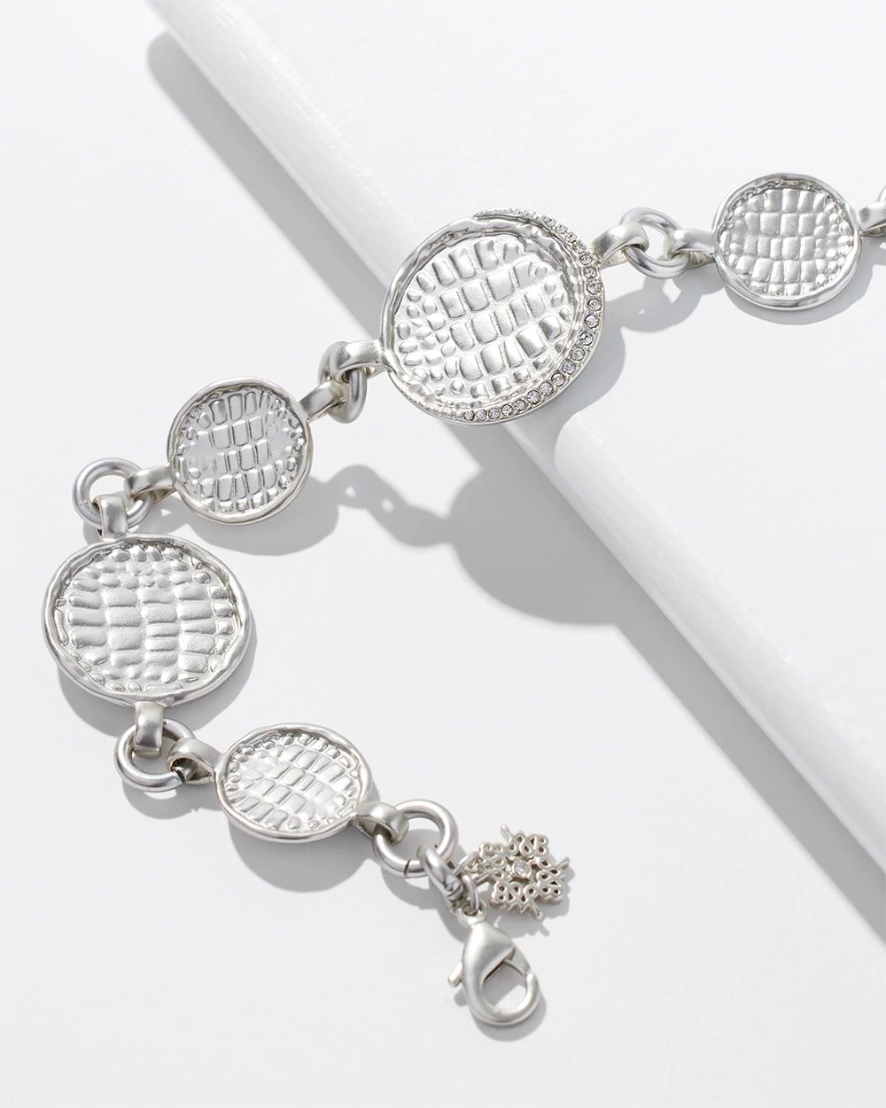 Silver Croc Necklace