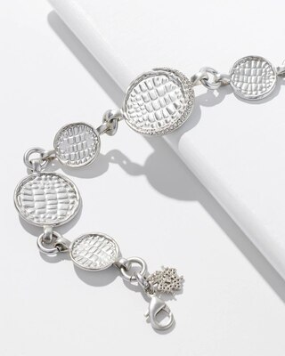Silver Croc Necklace