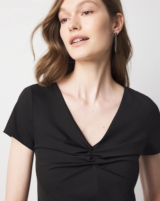 WHBM FORME™ All Ways Stretch Twist Front Tee click to view larger image.
