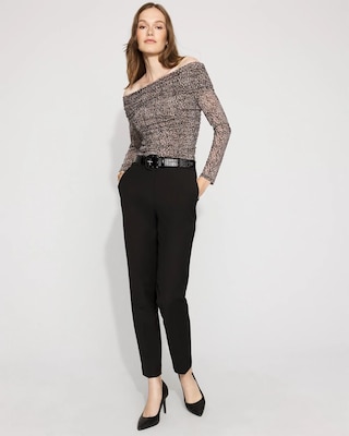 High-Rise Elle Slim Ankle Pant