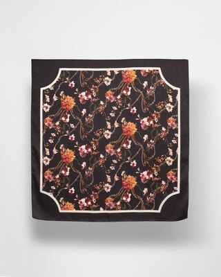Floral Square Scarf click to view larger image.
