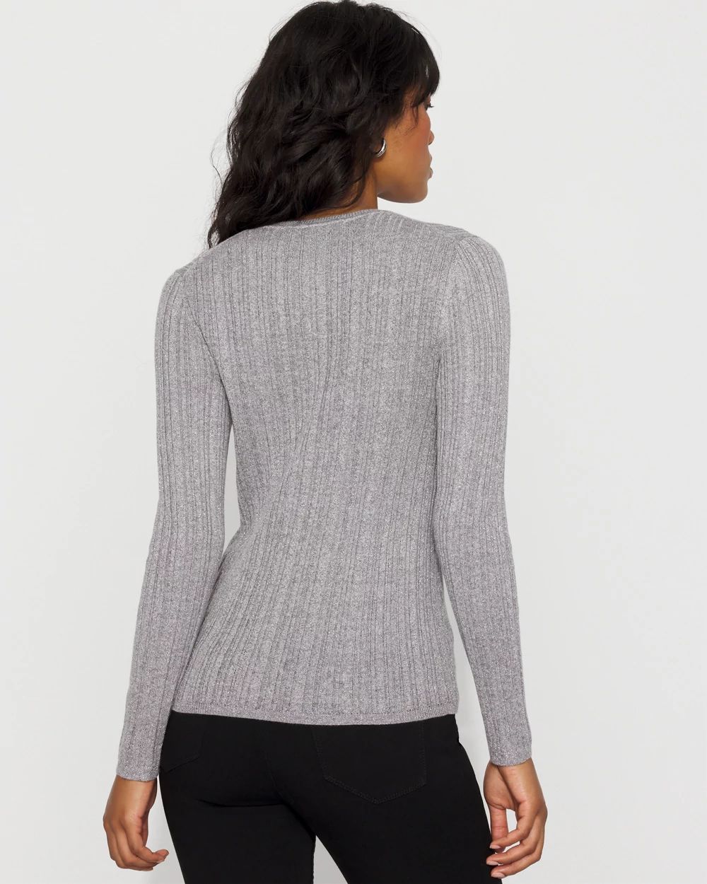 Lurex Henley Sweater