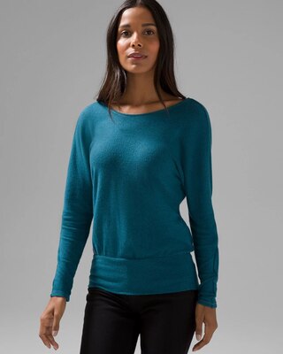 Cozy Knit Twist Back Sweater
