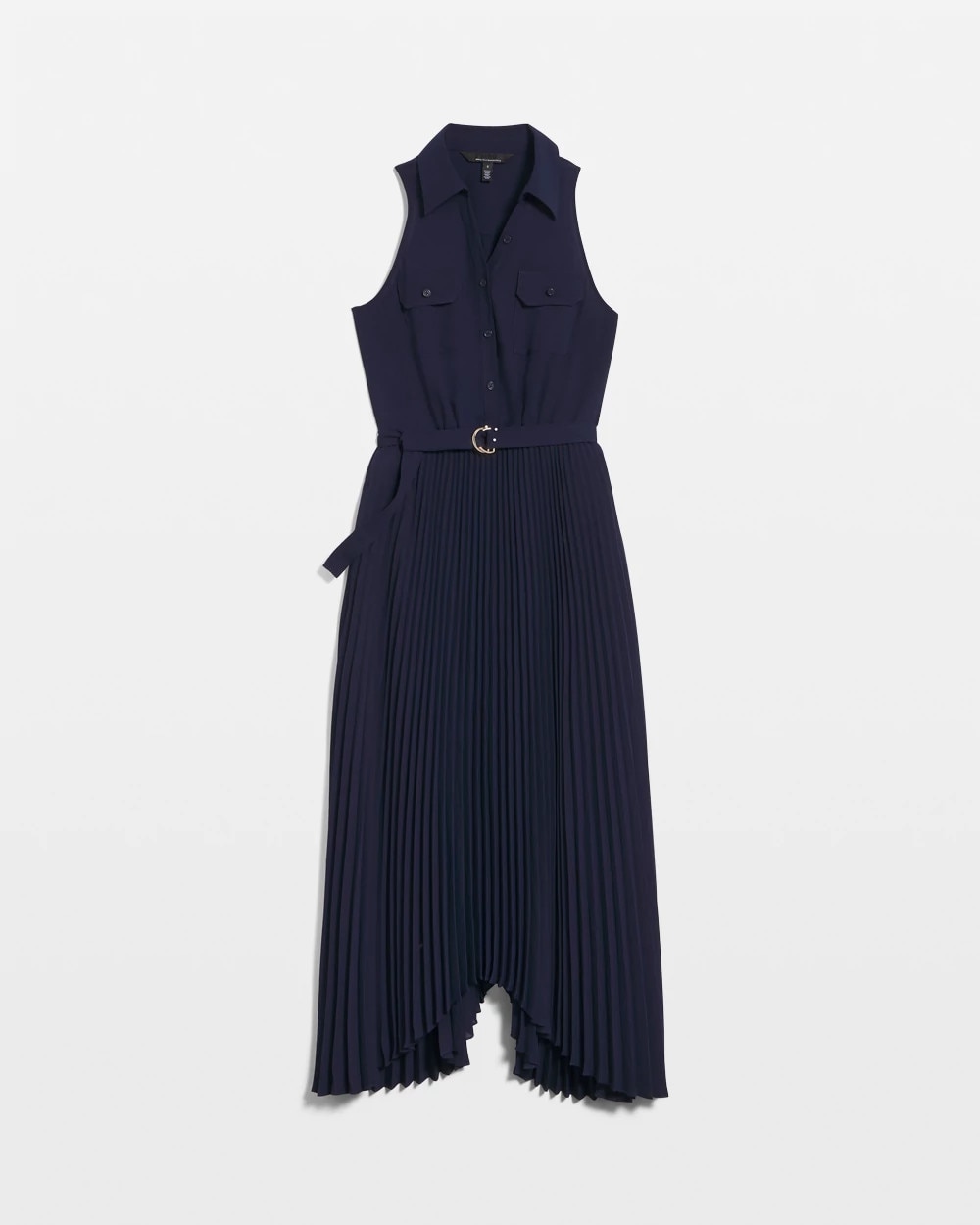 Petite Pleated Shirt Dress
