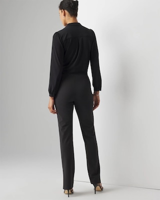 WHBM® Scuba Embellished Flare Leggings click to view larger image.