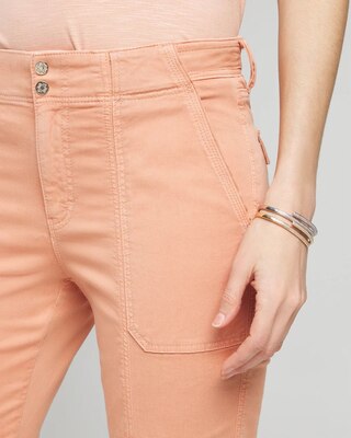 Mid-Rise Pret-A-Pedi Straight Crop Pants click to view larger image.