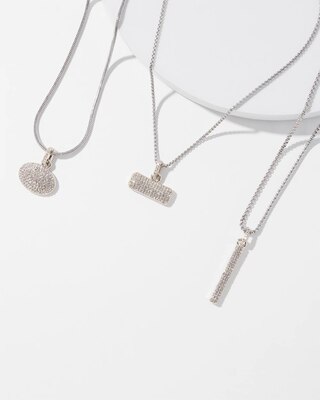 Multi-Row Pavé Mixed-Metal Necklace
