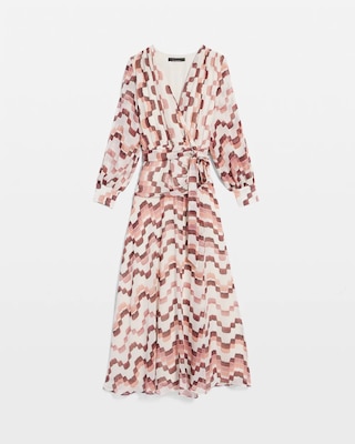 Printed Chiffon Maxi Dress click to view larger image.