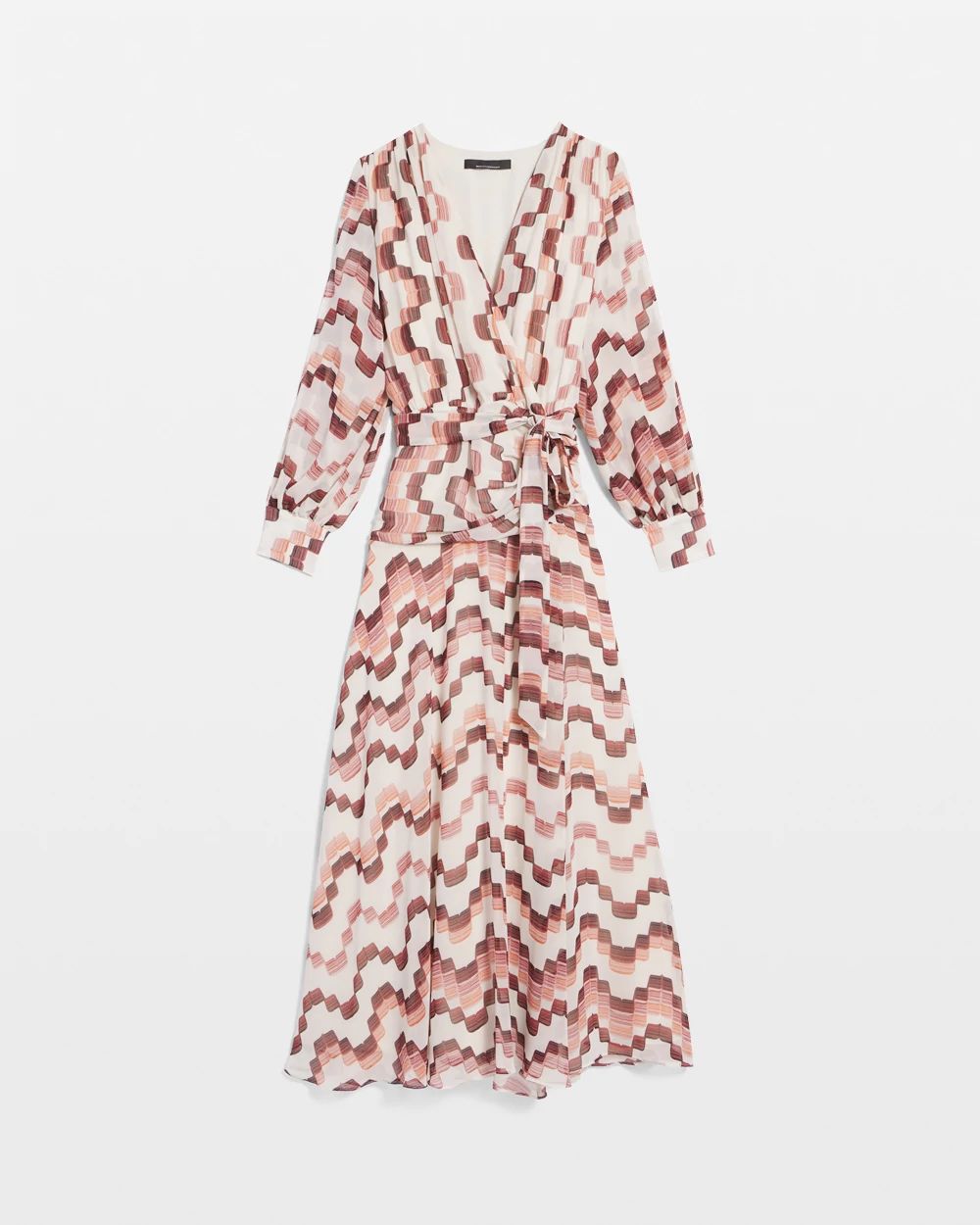 Printed Chiffon Maxi Dress