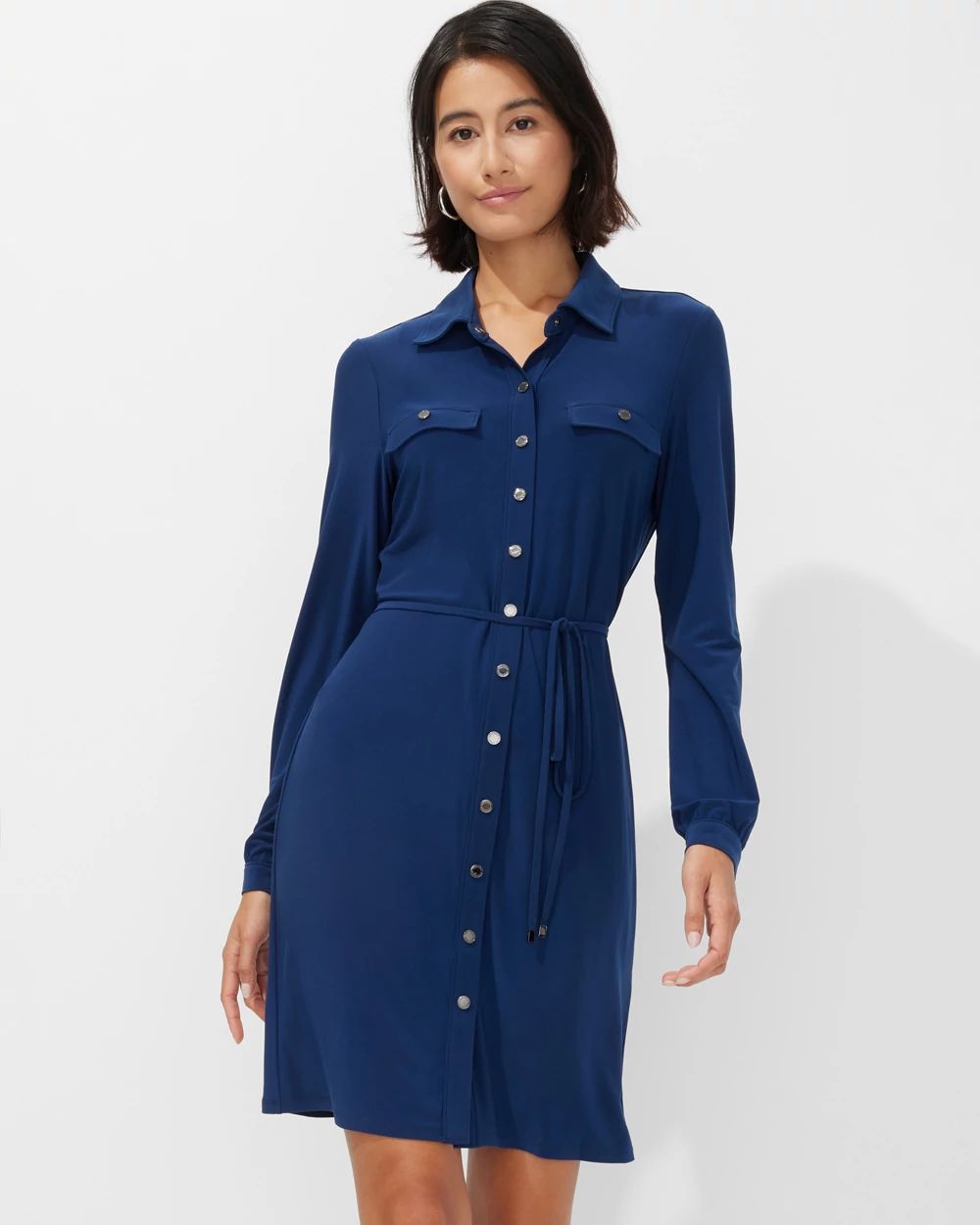 Outlet WHBM Snap Front Shirtdress