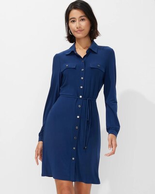 Outlet WHBM Snap Front Shirtdress