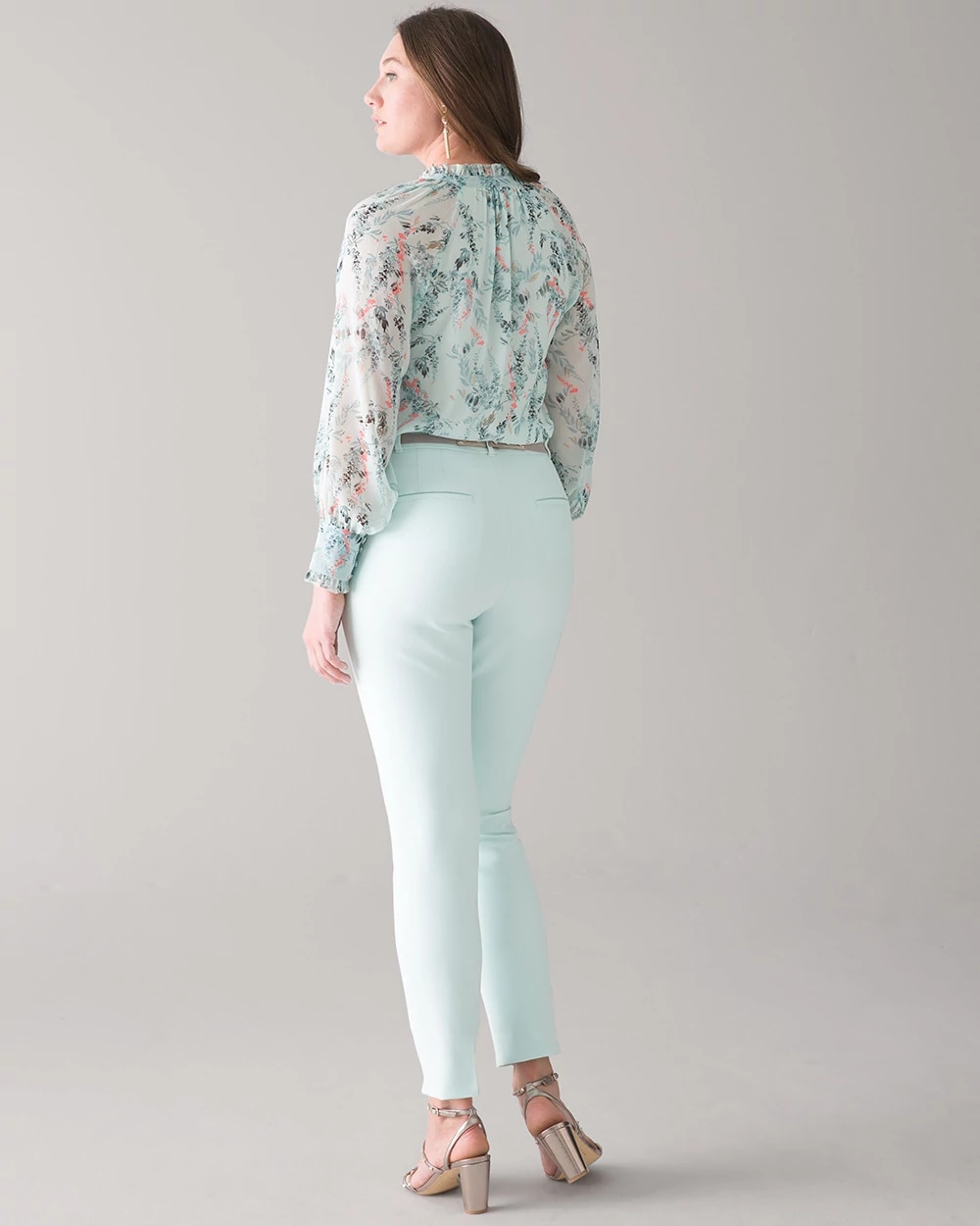 Product image for Curvy-Fit Comfort Stretch Slim Ankle Pants