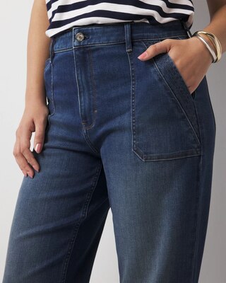 Extra High-Rise Novelty Pocket Trouser Jean click to view larger image.
