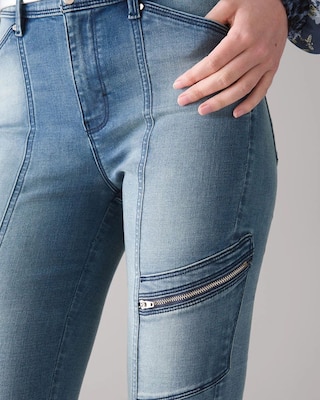 High-Rise Skinny Ankle Jeans click to view larger image.