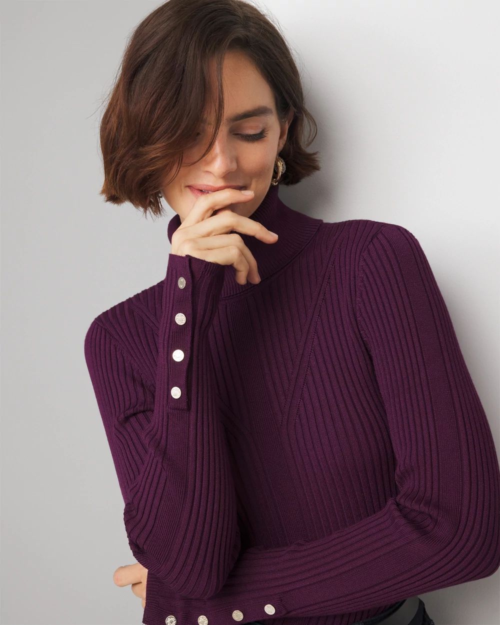 Ribbed Turtleneck Sweater