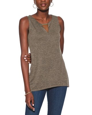 Outlet WHBM Detail Notch-Neck Tunic