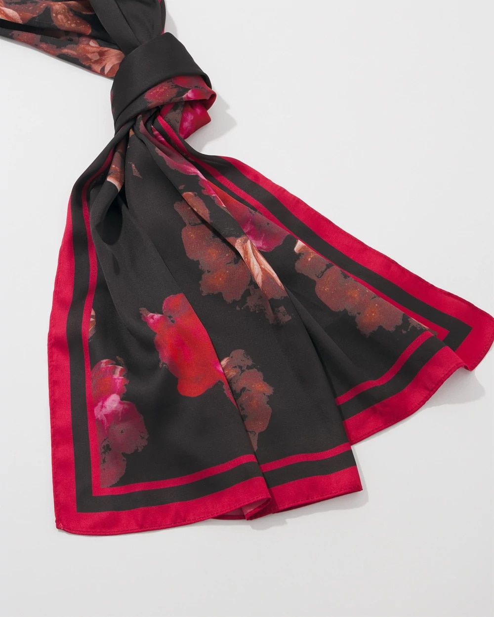 Twill Floral Oblong Scarf