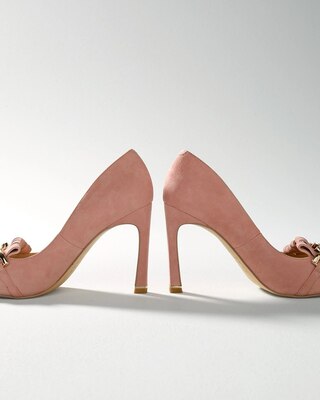 Suede Fringe High-Heel Pump