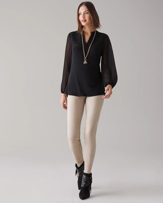 Vegan Suede WHBM® Runway Legging