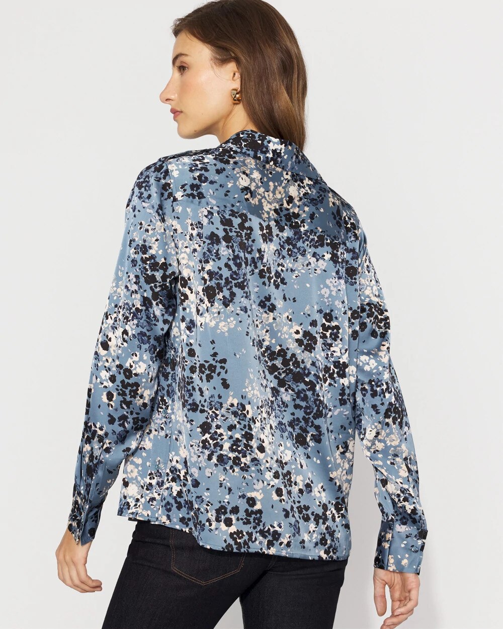 Relaxed Utility Satin Shirt