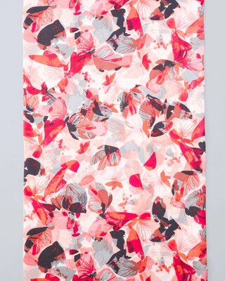 Silk Skinny Butterfly Oblong Scarf