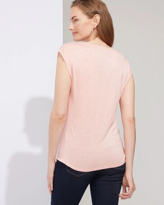 Outlet WHBM Embellished Scoopneck Tee