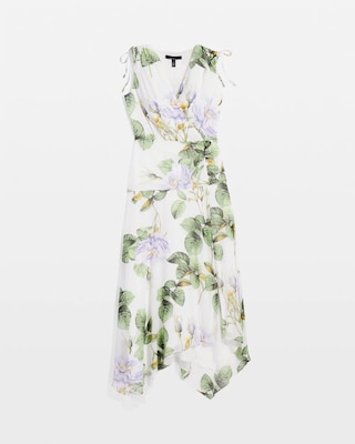 Petite Ruched Midi Dress click to view larger image.