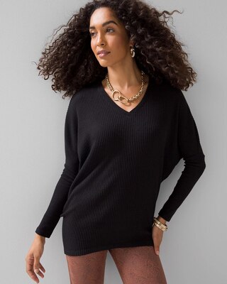 Ribbed Dolman Tunic
