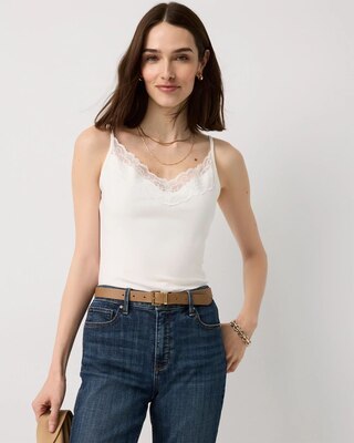 WHBM FORME™ Lace Trim Cami