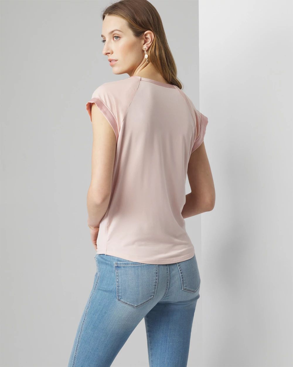 Woven Inset Tee