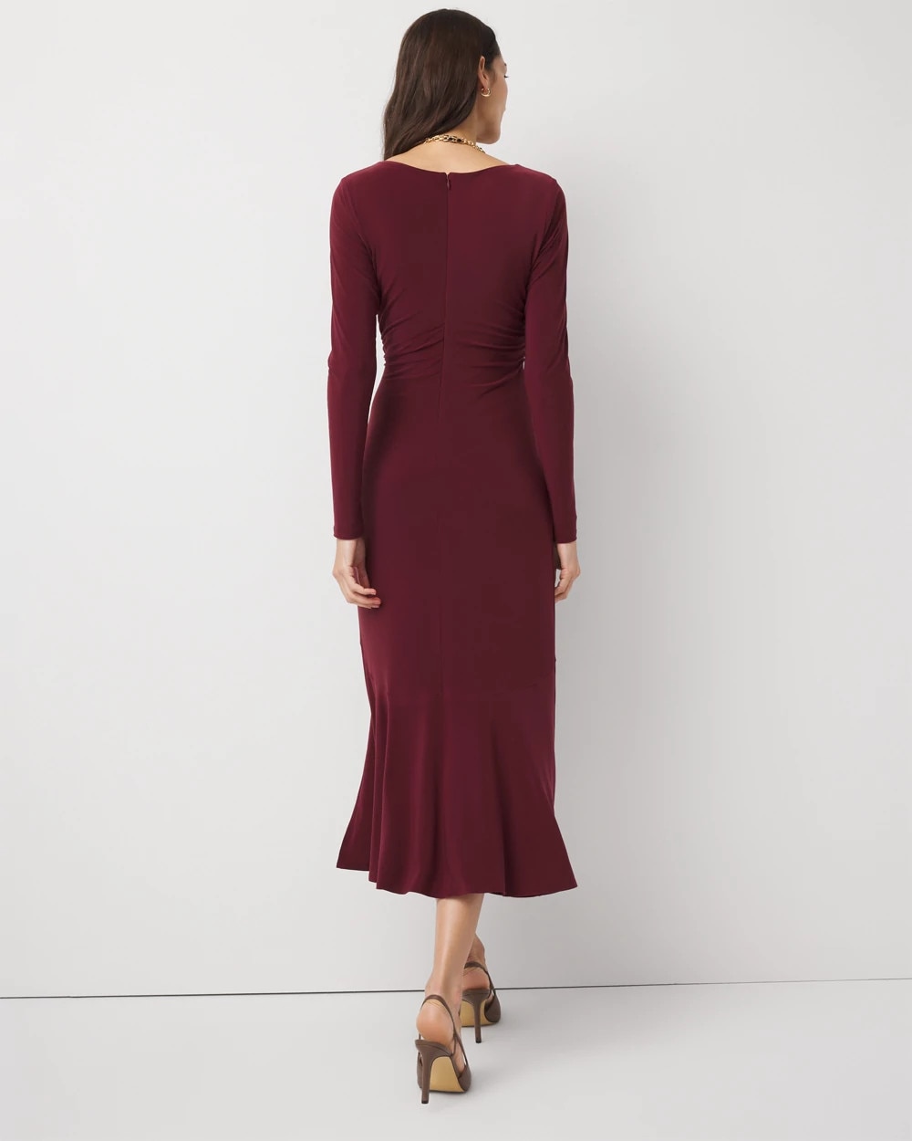 Tie-Waist Midi Dress