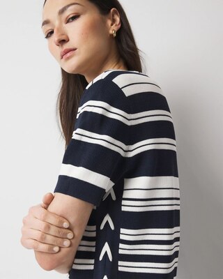 Lace Up Side Sweater Tee click to view larger image.