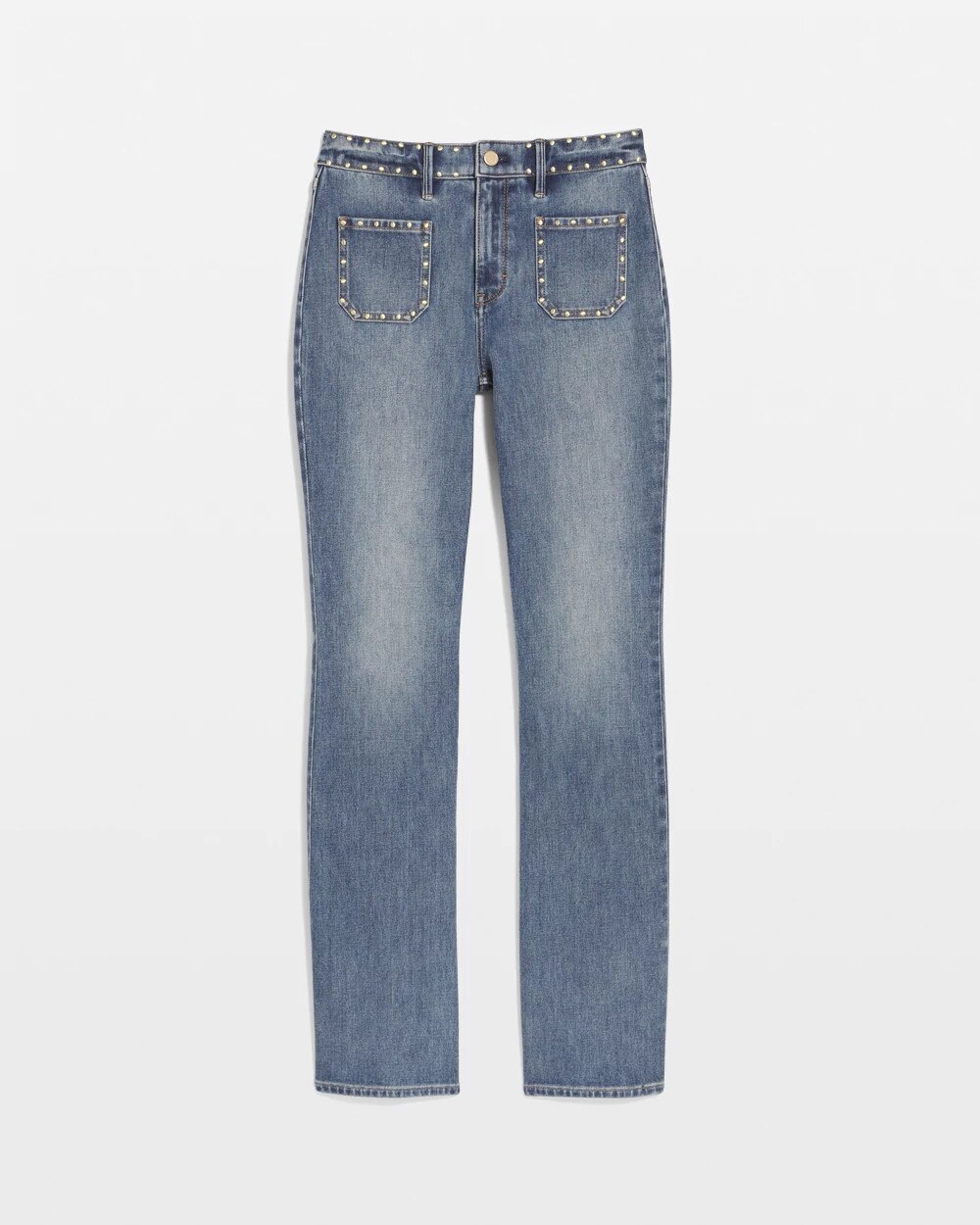 Studded High Rise Bootcut Jean - image 5