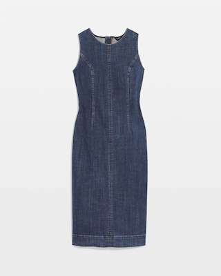 Petite Denim Sheath Dress click to view larger image.
