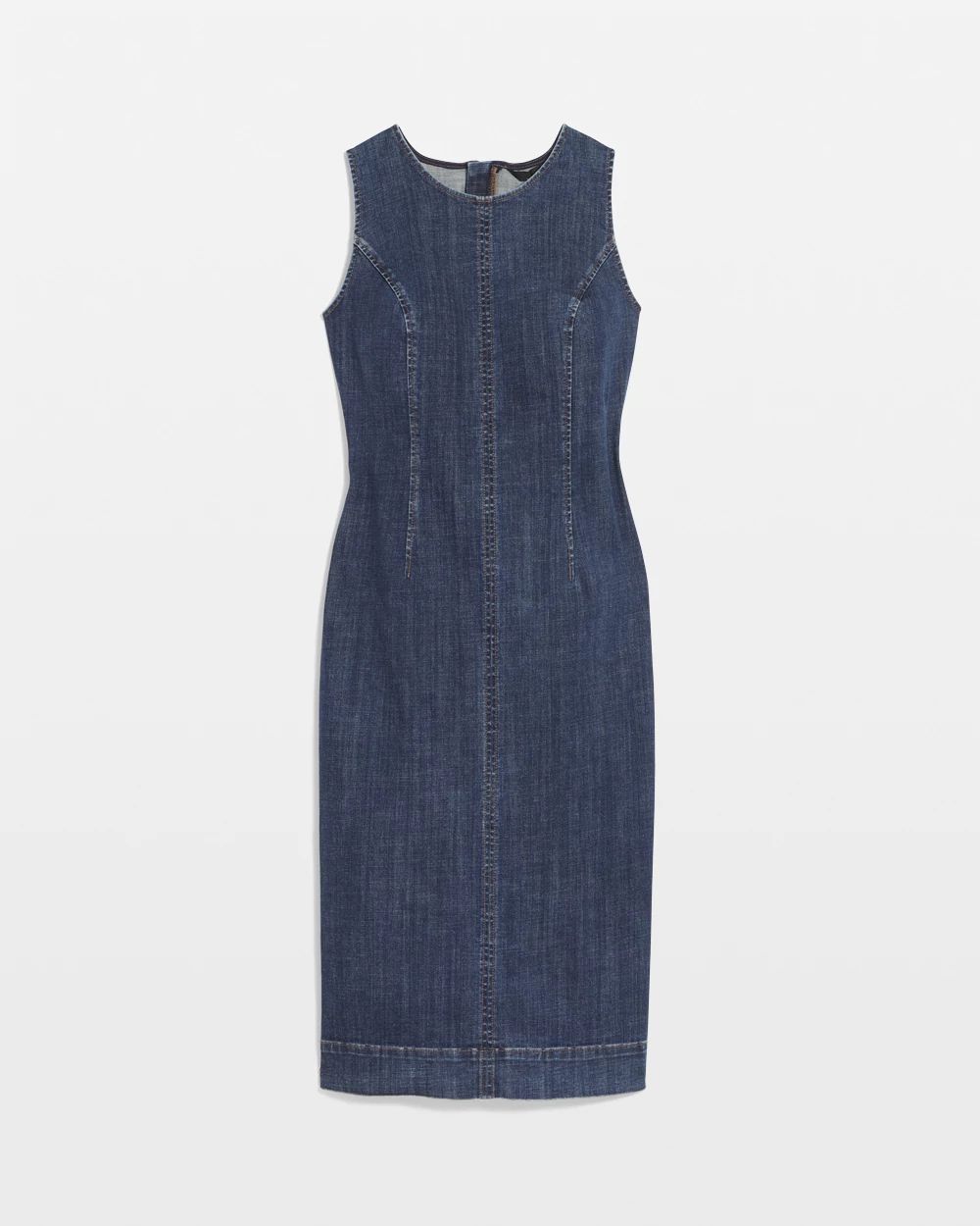 Petite Denim Sheath Dress click to view larger image.
