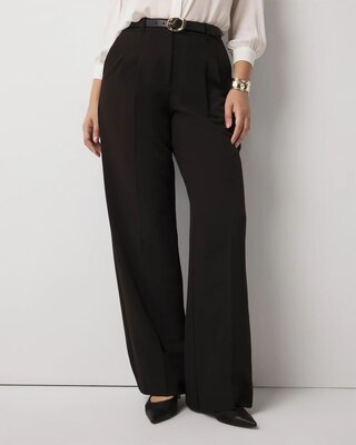 Pleated Wide Leg Pants