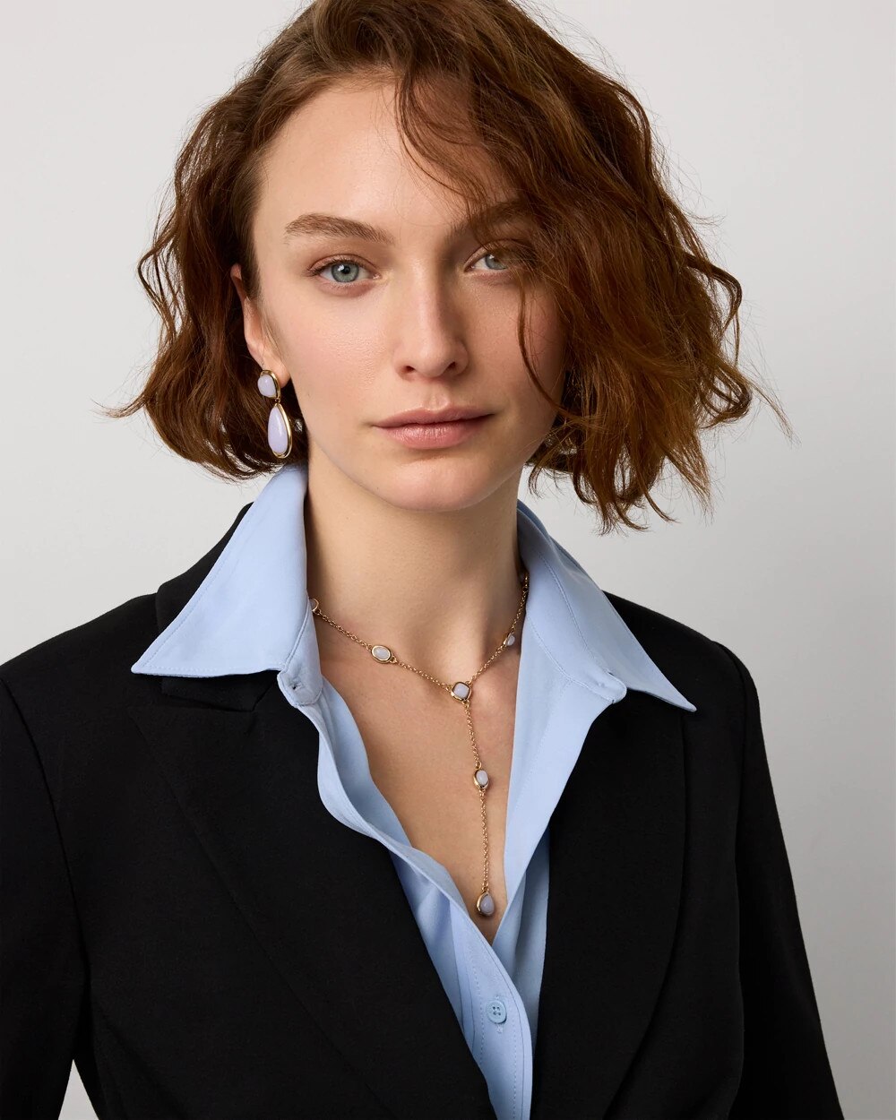 Dyed Jade Y-Necklace