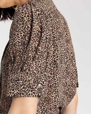 Elbow Sleeve Y-Neck Shirt click to view larger image.