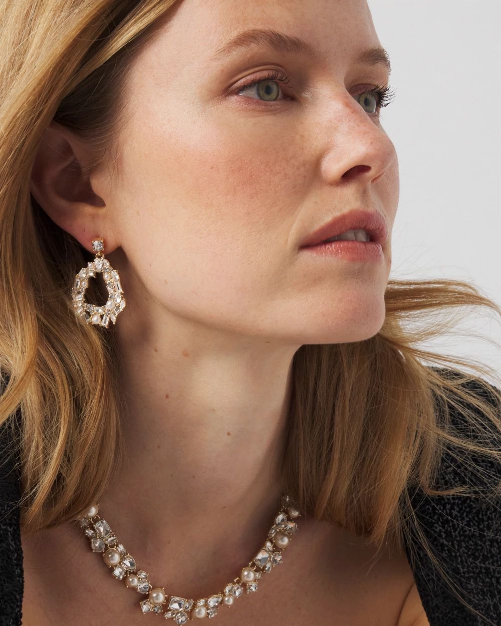 Mixed Media Drop Earrings