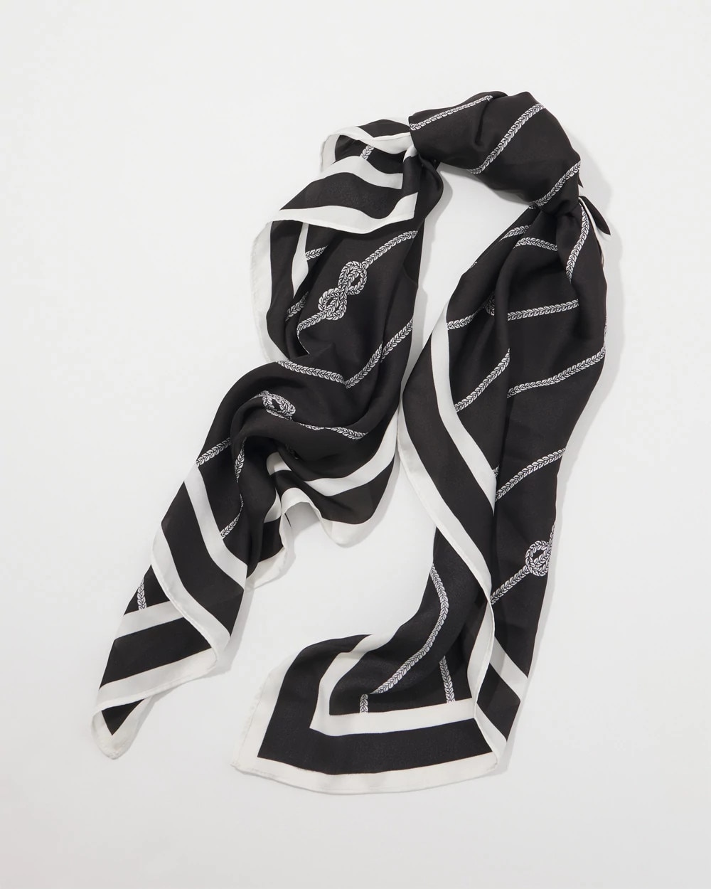 Rope Print Square Scarf - image 4