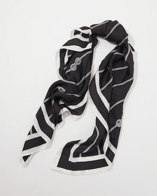 Rope Print Square Scarf click to view larger image.
