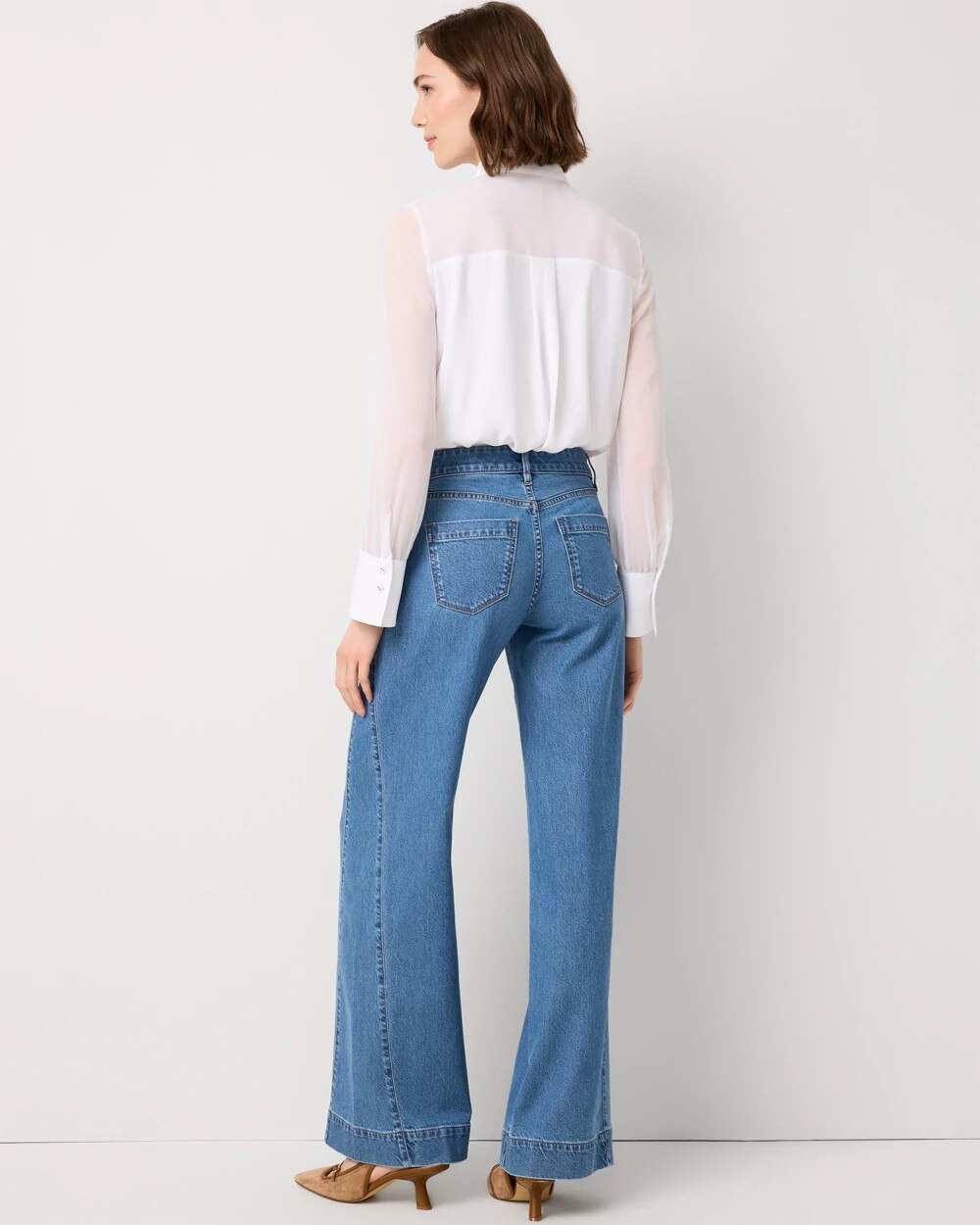 Mid-Rise Wide Leg Jean - image 2