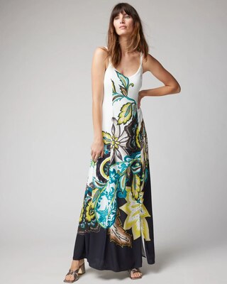 Lace-Up Back Maxi Dress