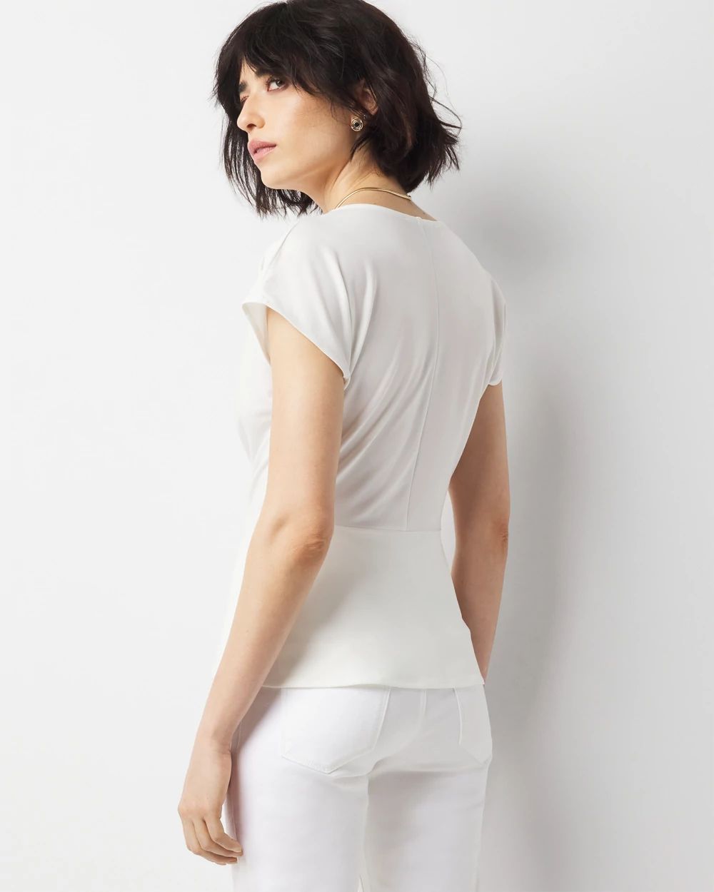 Draped Surplice Top