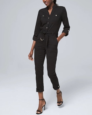 Petite Soft Utility Jumpsuit