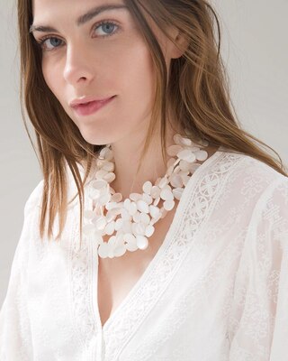 Mother of Pearl Statement Necklace