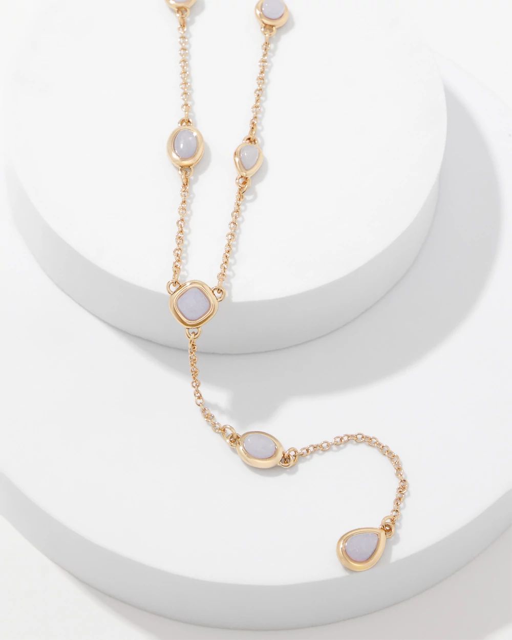 Dyed Jade Y-Necklace click to view larger image.